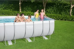 Bestway Power Steel™ Frame Pool Komplett-Set, Eckig, 412x201x122cm, 56457 -Grünwelt Exporteren Garten-Winkel 8d242d73224a510ec74b73ab037f012e