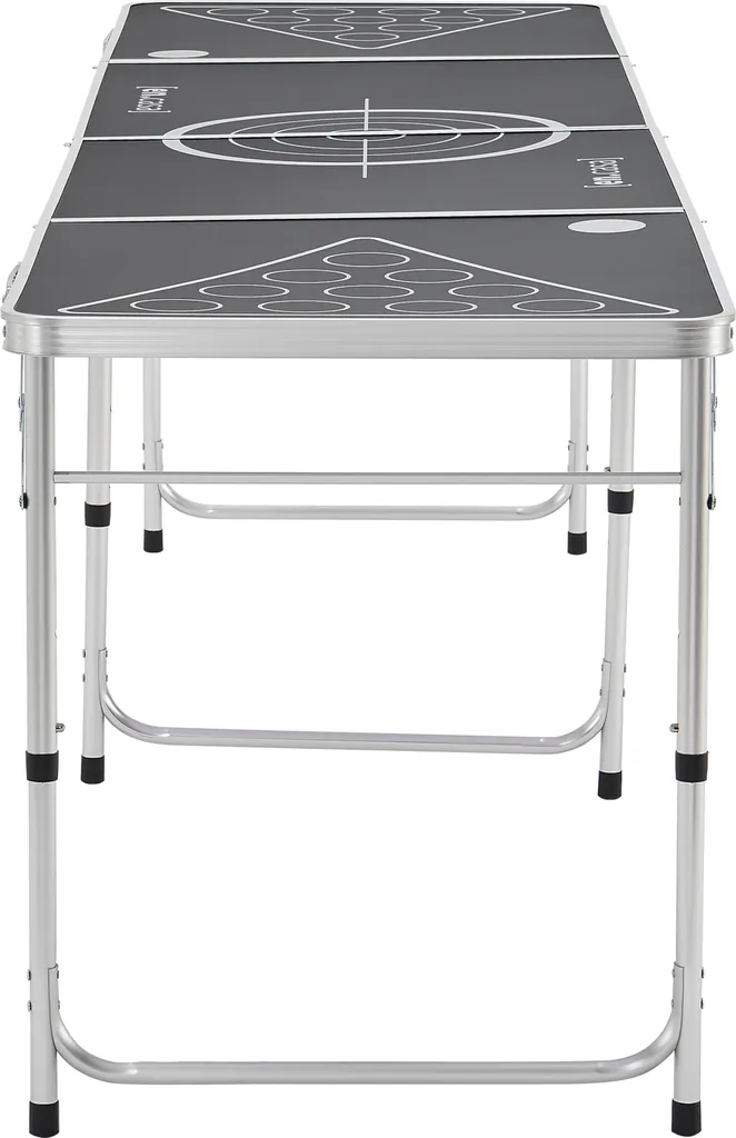 Bierpong Tisch Ibiza Beer Pong Tisch Verstellbar Und Klappbar 240x60cm Aluminium-Konstruktion Schwarz 5 Bierpong Tisch Ibiza Beer Pong Tisch Verstellbar Und Klappbar 240x60cm Aluminium-Konstruktion Schwarz – Bild 5