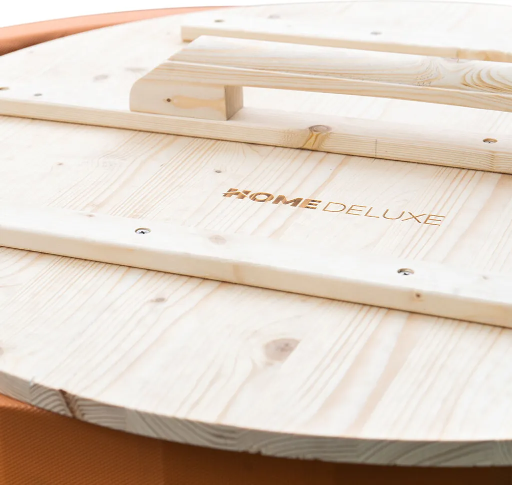 HOME DELUXE - Cold Tub / Badefass (180cm) ARUM - Aus Nordischer Fichte, Mit Integriertem Sitz I Badebottich, Eispool 13 HOME DELUXE - Cold Tub / Badefass (180cm) ARUM - Aus Nordischer Fichte, Mit Integriertem Sitz I Badebottich, Eispool – Bild 13