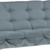 Outsunny Auflagen-Set Für Hollywoodschaukel 170 Cm Stuhlkissen Schaukelauflage Sitzkissen Gartenschaukel Gartenpolster Rückenkissen Seitenkissen Dunkelgrau