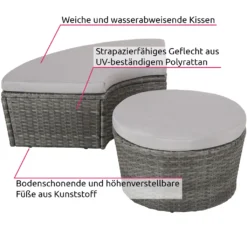Tectake Sonneninsel Rattan Mit Aluminiumgestell Und Sonnendach - Grau 15 Tectake Sonneninsel Rattan Mit Aluminiumgestell Und Sonnendach - Grau -Grünwelt Exporteren Garten-Winkel 90dca7198cfe1c9aaa4e91bfb414a192