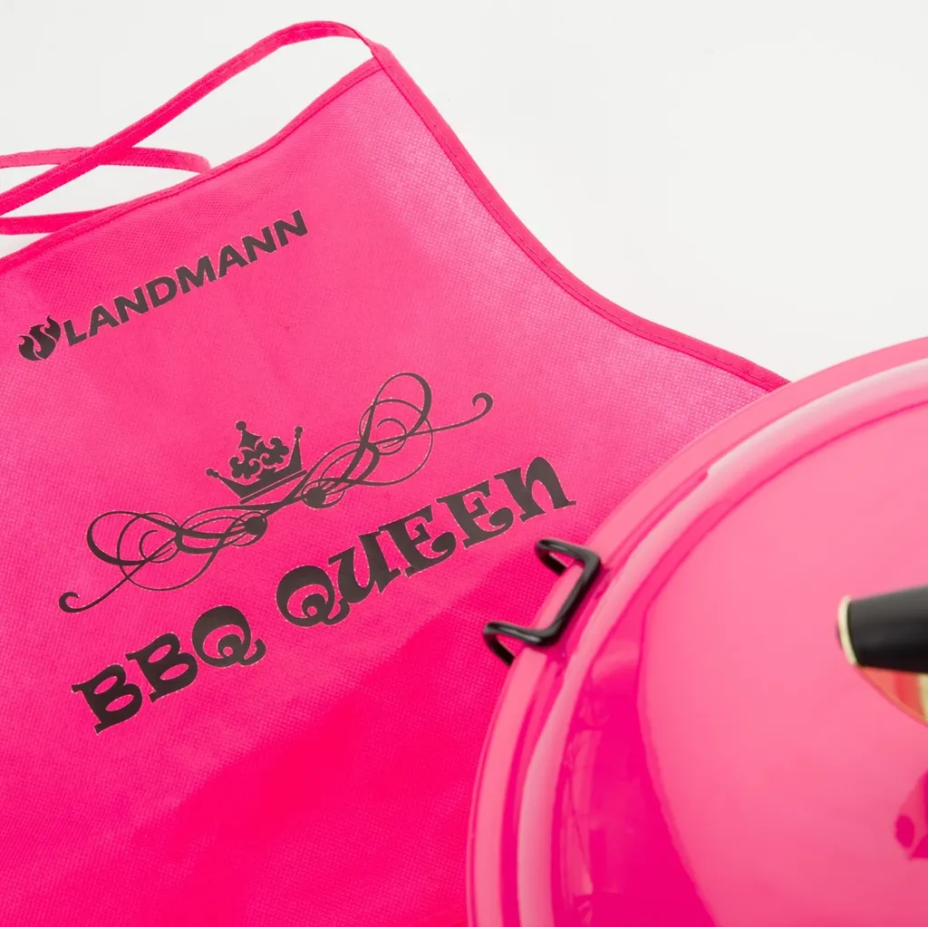 LANDMANN Kugelgrill Campinggrill BBQ Piccolino Queen Tragbar Holzkohlegrill Pink 4 LANDMANN Kugelgrill Campinggrill BBQ Piccolino Queen Tragbar Holzkohlegrill Pink – Bild 4