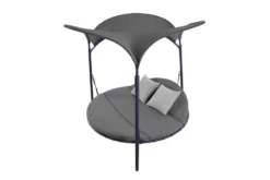 LECO Doppelschwingliege, Grau, Stahl/Textilene, 209 X 209 X 205 Cm