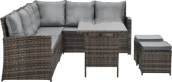 SVITA Monroe Garten-Lounge Set Polyrattan Lounge-Möbel Sitzgruppe Garten Braun 10 SVITA Monroe Garten-Lounge Set Polyrattan Lounge-Möbel Sitzgruppe Garten Braun -Grünwelt Exporteren Garten-Winkel 9186736882a7cfb4a2a692125c8d8b03