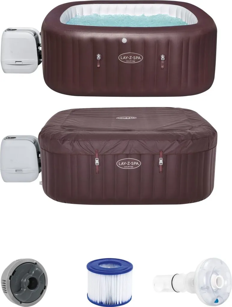 Bestway LAY-Z-SPA® Whirlpool Maldives HydroJet Pro™, Eckig, 201x201x80cm, 60033 8 Bestway LAY-Z-SPA® Whirlpool Maldives HydroJet Pro™, Eckig, 201x201x80cm, 60033 – Bild 8