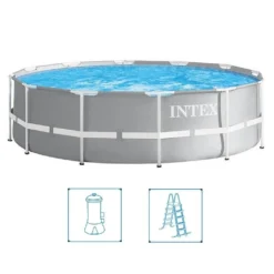 INTEX 26716GN Prism Frame Pool Inkl. GS-Filterpumpe Und Leiter (366x99cm) -Grünwelt Exporteren Garten-Winkel 92d1791e14a918310aed43c394e3226d
