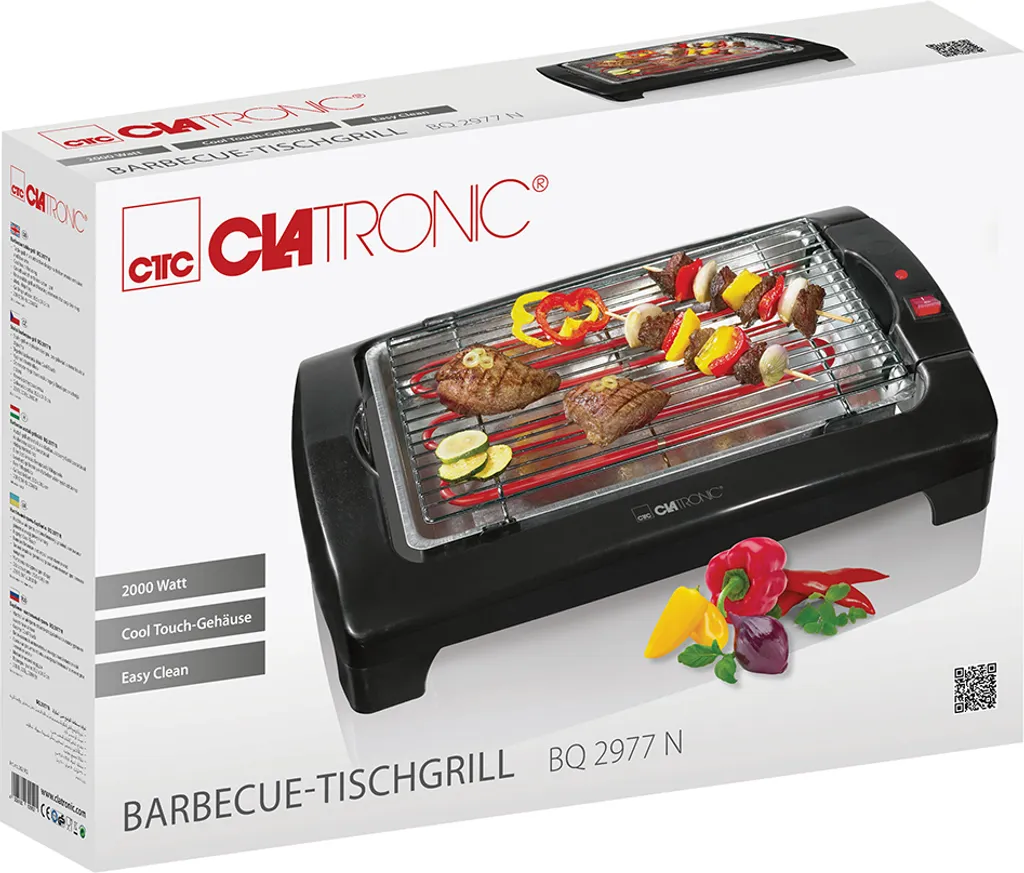 CLATRONIC Barbecue-Tischgrill BQ 2977 N Schwarz 5 CLATRONIC Barbecue-Tischgrill BQ 2977 N Schwarz – Bild 5