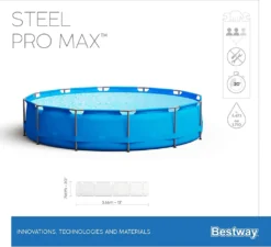 Bestway Pool Steel PRO Frame CM. 366X76 FUORITERRA, Farbe -Grünwelt Exporteren Garten-Winkel 942c87c122ca7a60d015422ff2ca452d
