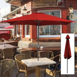 Wolketon Sonnenschirm 3.5m 3m Wasserabweisend Garten UV30+ Terrassen Mit Handkurbel -Grünwelt Exporteren Garten-Winkel 9432c2c24d8dc663a48aac8ec84ffdf0