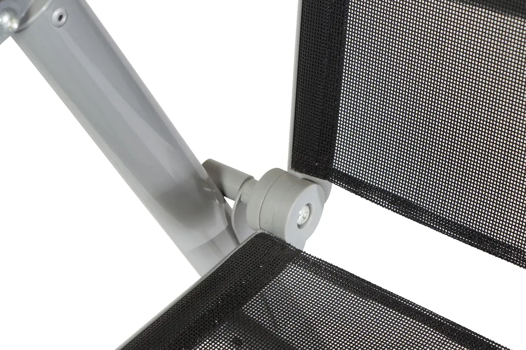 Siena Garden Saturn Klappsessel 2er Set, Gestell Aluminium In Silber, Fläche Textilbezug In Schwarz 2 Siena Garden Saturn Klappsessel 2er Set, Gestell Aluminium In Silber, Fläche Textilbezug In Schwarz – Bild 2