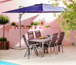 Dehner Klappsessel Chicago, Hochlehner, 109 X 63 X 68 Cm, Aluminium/Textilene, Grau -Grünwelt Exporteren Garten-Winkel 95abd59b8c7b46addfc71674521eb8da