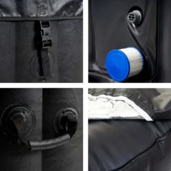 Whirlpool HWC-E32, 6 Personen In-/Outdoor Heizbar Aufblasbar 185x185cm FI-Schalter -Grünwelt Exporteren Garten-Winkel 95d532e341ec5baebd10a7894d7c9763