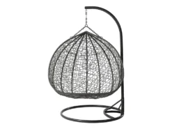 Mirjan24 Hängesessel Opam, Zweisitzer Hängekorb, Stilvoll Gartensessel Mit Stahlskelett (Farbe: Grau / Kissen: Grau) -Grünwelt Exporteren Garten-Winkel 961c1c4352de858eb0213d6c2e11da27