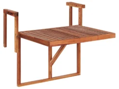 Balkonhängetisch Akazienholz Dunkelbraun 60 X 40 Cm Höhenverstellbar Balkontisch Balkon, Terrasse, Balkonmöbel -Grünwelt Exporteren Garten-Winkel 96a4365f15b8ddd7ccfdf0871588a50c