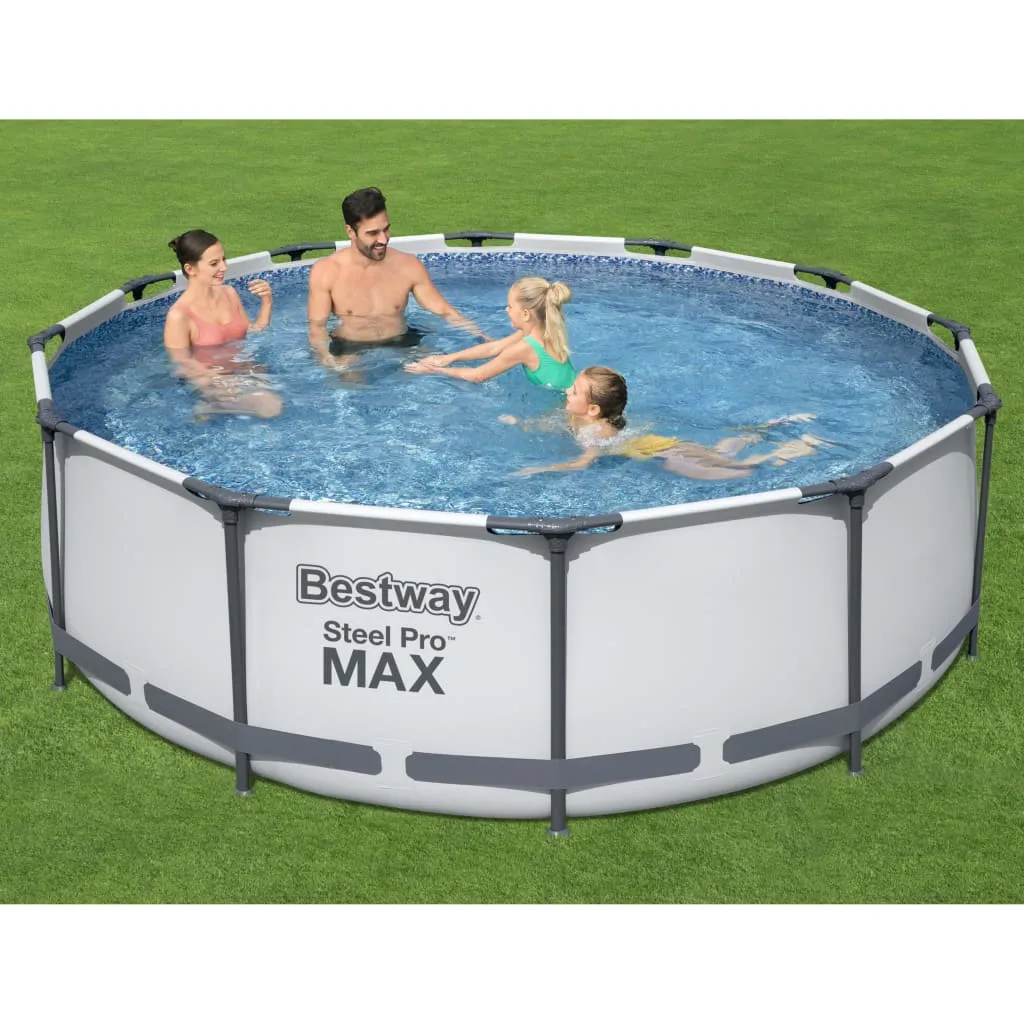Bestway Steel Pro Max™ Frame Pool Komplett-Set, Rund, Mit Filterpumpe & Sicherheitsleiter 366 X 100 Cm, Schwimmbecken, Schwimmen, Pools 1 Bestway Steel Pro Max™ Frame Pool Komplett-Set, Rund, Mit Filterpumpe & Sicherheitsleiter 366 X 100 Cm, Schwimmbecken, Schwimmen, Pools