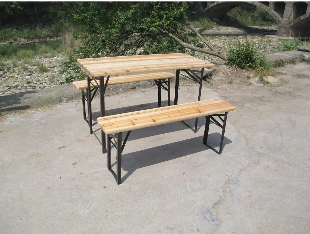 GLÜCKLICHES GRÜN Garten Bier Set 120 Cm 1 GLÜCKLICHES GRÜN Garten Bier Set 120 Cm