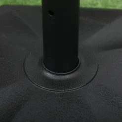 Outsunny Sonnenschirmständer 22 Kg Sonnenschirmfuß Für Mastdurchmesser Ø 32/34/38 Mm, Schirmständer Für Garten, Balkon, Zementfüllung, Schwarz 46 X 46 X 39 Cm -Grünwelt Exporteren Garten-Winkel 97f2a279e60866445760950f5c5785f7