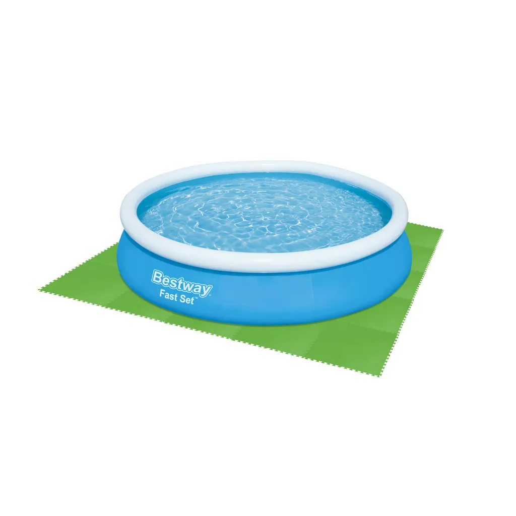 Bestway® Flowclear™ Flowclear™ Pool-Bodenschutzfliesen Set, 9 Stück á 78 X 78 Cm, Grün 4 Bestway® Flowclear™ Flowclear™ Pool-Bodenschutzfliesen Set, 9 Stück á 78 X 78 Cm, Grün – Bild 4