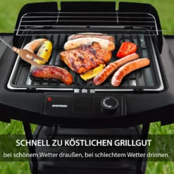Syntrox Elektrischer Tischgrill Und Standgrill Kombination Mit Ablagen -Grünwelt Exporteren Garten-Winkel 987f8c92e489d0422fe475cab47ed140