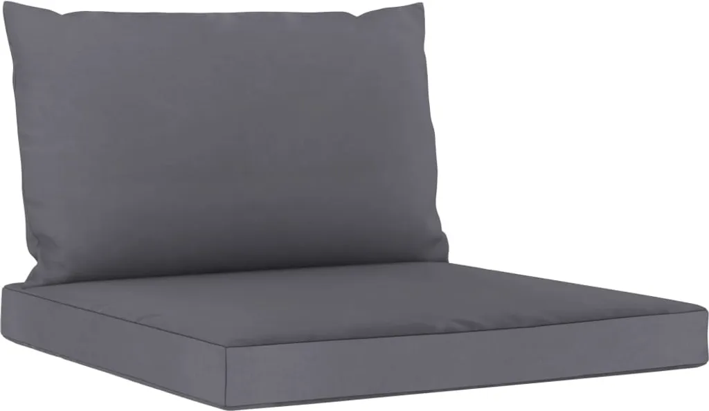 VidaXL Palettensofa-Auflagen 2 Stk. Anthrazit Stoff 2 VidaXL Palettensofa-Auflagen 2 Stk. Anthrazit Stoff – Bild 2