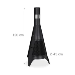 Relaxdays Terrassenofen Mit Tür Schwarz -Grünwelt Exporteren Garten-Winkel 9920053cf340d13cfa00194753195337