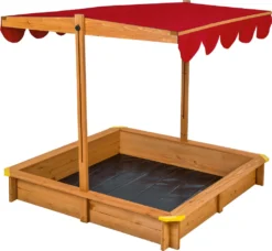 Tectake Sandkasten Emilia Mit Verstellbarem Dach 120x120x120cm - Rot -Grünwelt Exporteren Garten-Winkel 995e5e800c1b165cf3c93bf1fd027c76