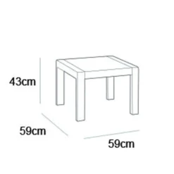 Keter Gartentisch Rosalie Graphitgrau -Grünwelt Exporteren Garten-Winkel 9a213de9377de77168070bab5bc5a796