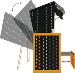 VidaXL Strandkorb Mit Kissen Poly Rattan Und Massivholz Schwarz & Grau -Grünwelt Exporteren Garten-Winkel 9aba90451c725458a8b9d3cdcc543738