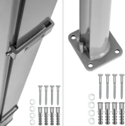 Tectake Aluminium Seitenmarkise Ausziehbar Mit Aufrollmechanismus - 200 X 300 Cm, Grau -Grünwelt Exporteren Garten-Winkel 9b68003130cb03a05821abe16bfe5992