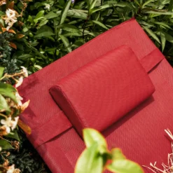 SoBuy OGS38-R Sonnenliege Gartenliege Relaxstuhl Liegestuhl Mit Kopfkissen Rot BHT Ca: 55x67x165cm 12 SoBuy OGS38-R Sonnenliege Gartenliege Relaxstuhl Liegestuhl Mit Kopfkissen Rot BHT Ca: 55x67x165cm -Grünwelt Exporteren Garten-Winkel 9bd90fbbc0afd2ef46eaa4a1b5db013a