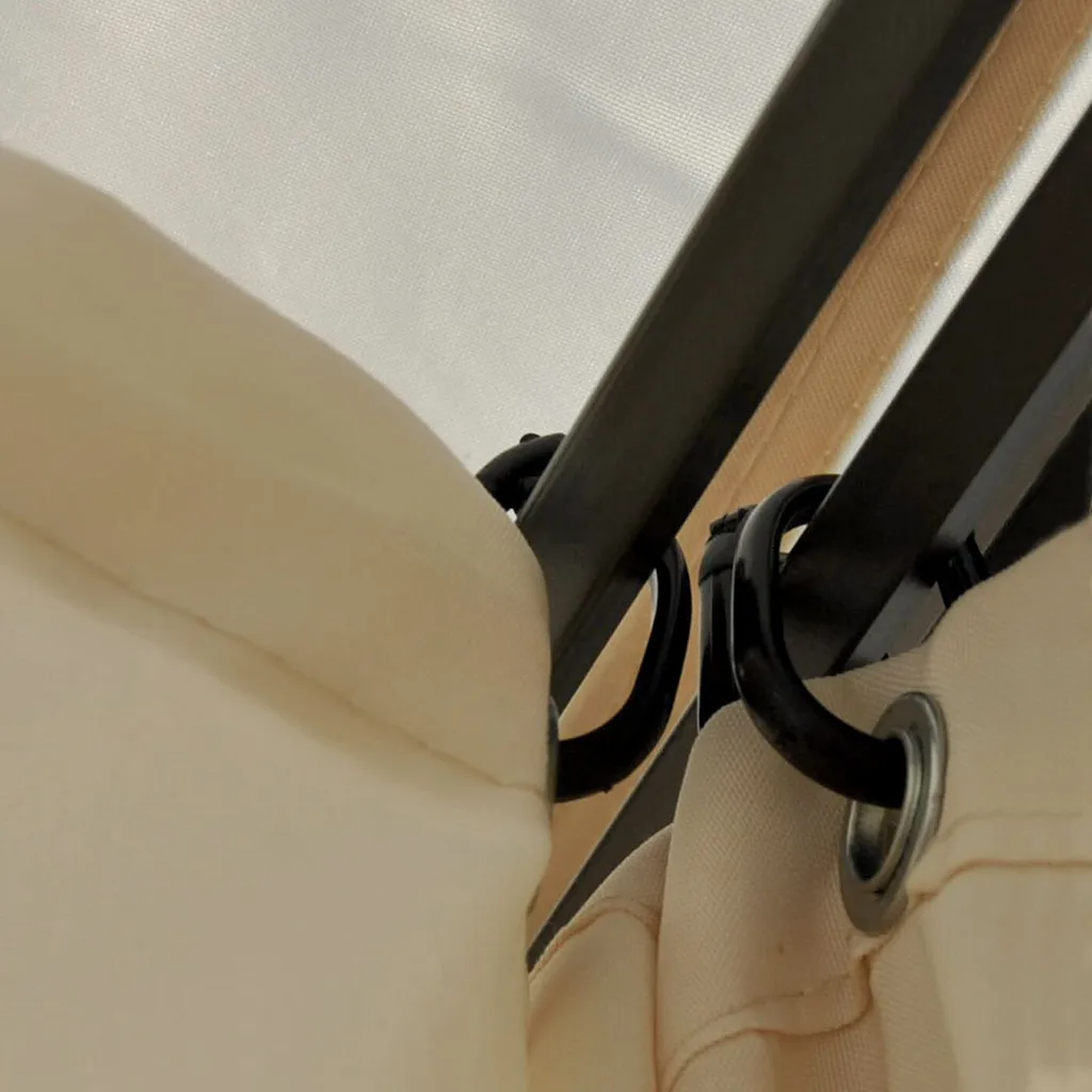 Pergola Calpe, Garten Pavillon, Stabiles 7cm-Gestell Mit Seitenwand + Moskitonetz Creme 4x4m 13 Pergola Calpe, Garten Pavillon, Stabiles 7cm-Gestell Mit Seitenwand + Moskitonetz Creme 4x4m – Bild 13