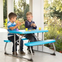 Lifetime Kunststoff Picknicktisch Kinder Blau -Grünwelt Exporteren Garten-Winkel 9c7574e56dce400f8acf6fa7597f90cf