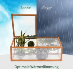 MCombo Frühbeet Gewächshaus Treibhaus Frühbeetkasten Aufsatz Pflanzenbeet Holz 0698 -Grünwelt Exporteren Garten-Winkel 9c7ff504b6f34e79b36eca13bfd2c340