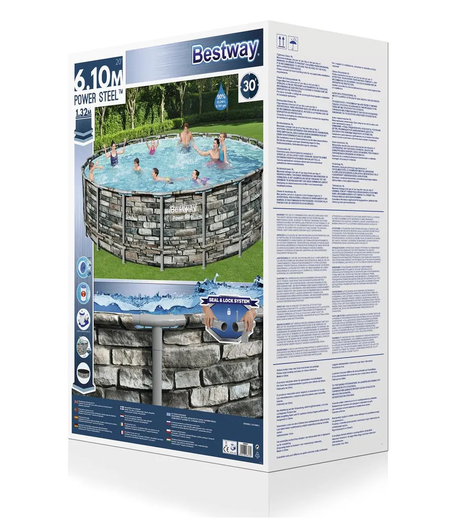 Bestway Power Steel™ Frame Pool Komplett-Set, Rund, 610x132cm, 56883 11 Bestway Power Steel™ Frame Pool Komplett-Set, Rund, 610x132cm, 56883 – Bild 11