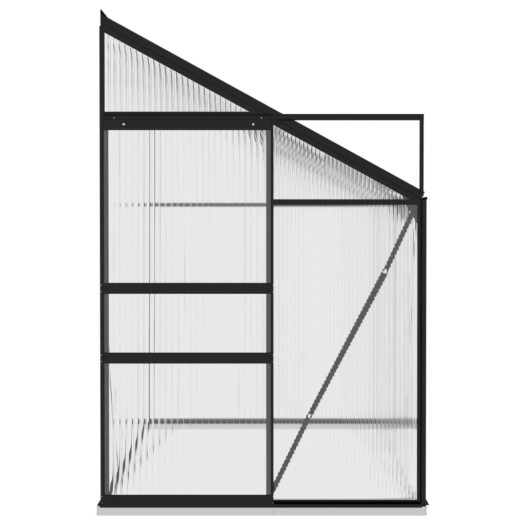 VidaXL Gewächshaus Anthrazit Aluminium 5,24 M³ 3 VidaXL Gewächshaus Anthrazit Aluminium 5,24 M³ – Bild 3