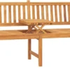 VidaXL 3-Sitzer Gartenbank Mit Tisch 150 Cm Teak Massivholz