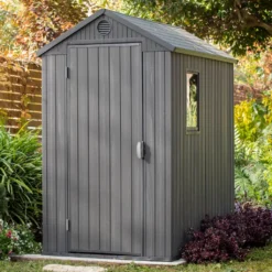 Keter Gerätehaus Darwin 46 Grau Holz-Optik -Grünwelt Exporteren Garten-Winkel 9d920719d9c0b1b8bd2b4a9cae7ada7a
