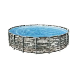 Bestway Power Steel™ Frame Pool Komplett-Set, Rund, 610x132cm, 56883