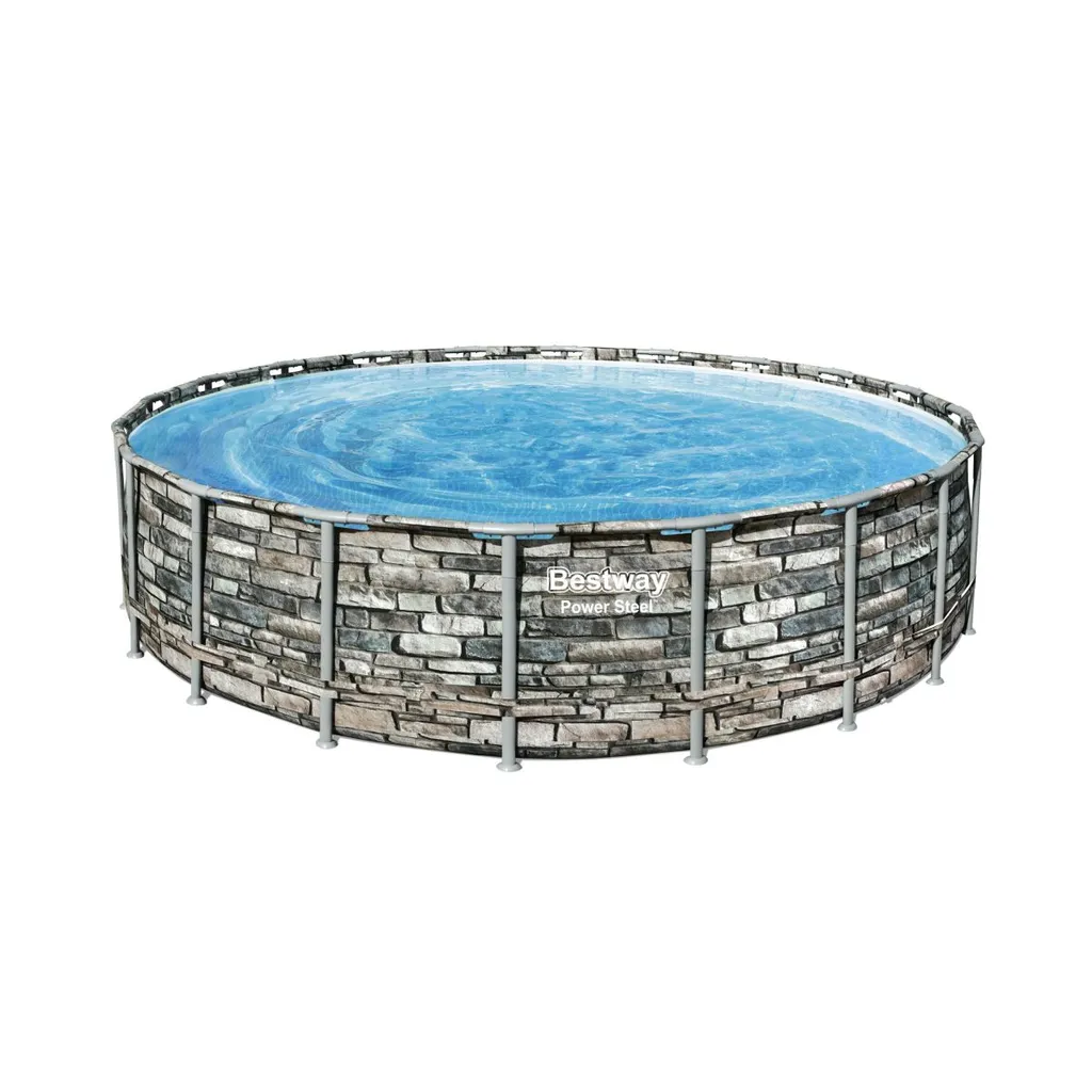 Bestway Power Steel™ Frame Pool Komplett-Set, Rund, 610x132cm, 56883 1 Bestway Power Steel™ Frame Pool Komplett-Set, Rund, 610x132cm, 56883