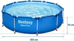 Bestway Steel Pro Swimming-Pool 305x76 Cm -Grünwelt Exporteren Garten-Winkel 9f1f6a7c566abfc445f97ac51fb25bb1