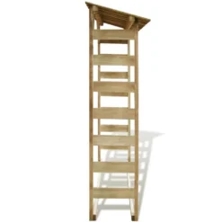 VidaXL Feuerholz-Lagerschuppen 150×44×176 Cm Imprägniertes Kiefernholz -Grünwelt Exporteren Garten-Winkel 9fda4757772d0a6177246102ce0db6b1