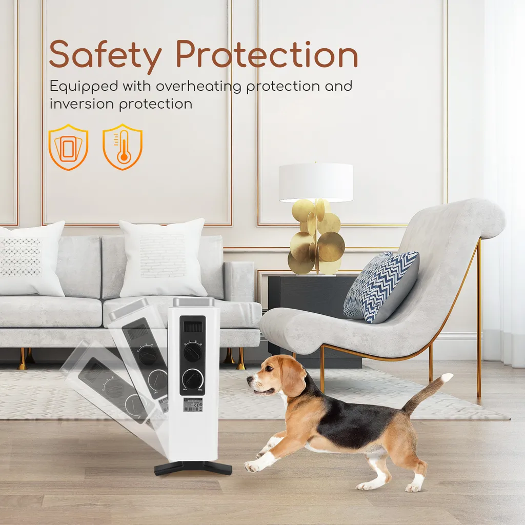 Aigostar Rylee – Heizgerät Mit 3 Einstellbaren Wärmestufen, Tragbarer Heizkörper Mit Frostwächter Stufenloser Thermosteuerung, 2000W, Schnelles Aufheizen, Leise Und Bequem, Überhitzungsschutz, Weiß 4 Aigostar Rylee – Heizgerät Mit 3 Einstellbaren Wärmestufen, Tragbarer Heizkörper Mit Frostwächter Stufenloser Thermosteuerung, 2000W, Schnelles Aufheizen, Leise Und Bequem, Überhitzungsschutz, Weiß – Bild 4