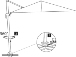 VidaXL Ampelschirm Mit Aluminium-Mast Anthrazit 400 X 300 Cm -Grünwelt Exporteren Garten-Winkel a2bd387e858b14f4cfd5ca9a644d4a0f