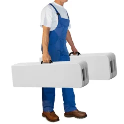 Deuba 2er Set Bierbank 8 Personen Klappbar 183cm Mit Tragegriff Kofferfunktion Kunststoff Sitzbank Bierzeltbank Klappbank Festzeltbank Camping Bank Campingmöbel Weiß -Grünwelt Exporteren Garten-Winkel a30b29e52ed982cd7861d81603068b3b