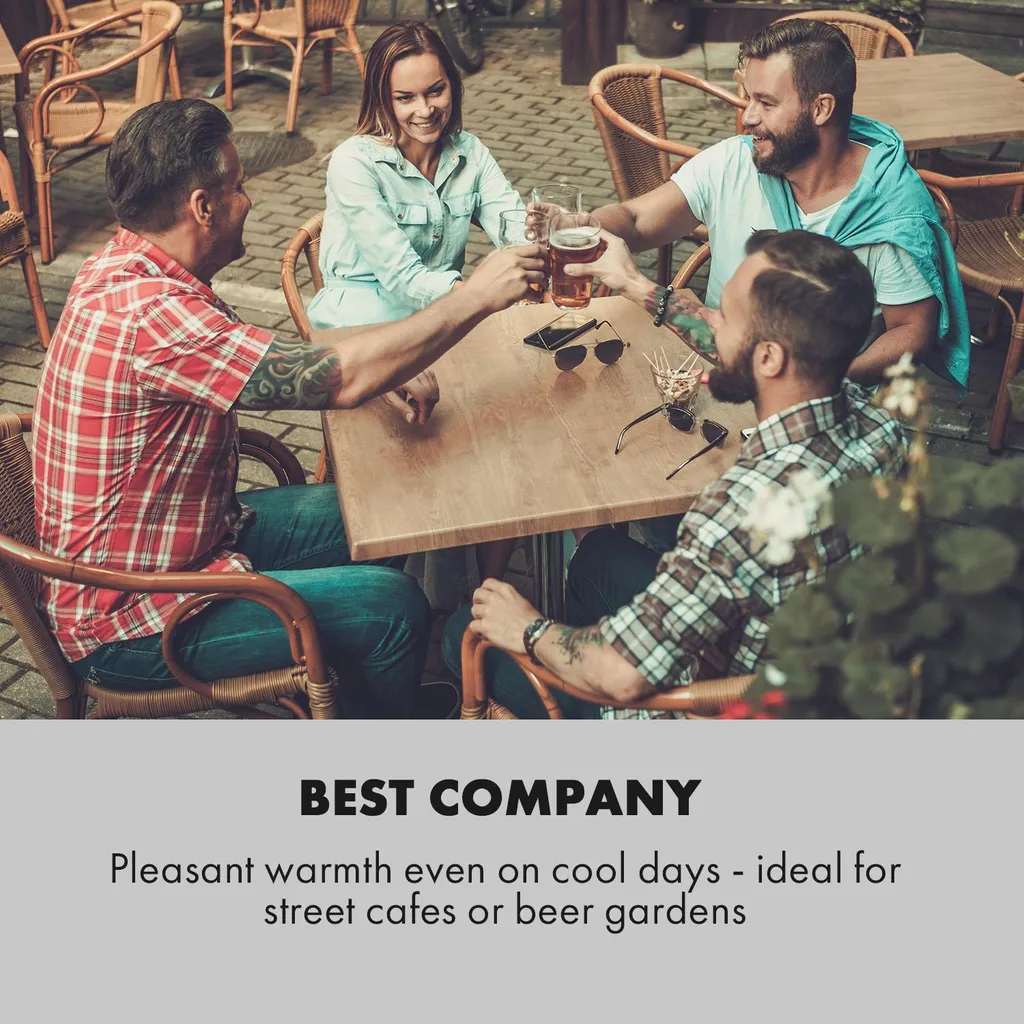 Klarstein Smartwave Infrarot-Heizstrahler Terrassenheizstrahler , IR ComfortHeat , Carbonfaserröhre , 2400 Watt , Thermostat , Appsteuerung , OpenWindow Detection , Indoor & Outdoor , IP65 , Wand- Oder Deckenmontage , Aluminiumgehäuse , Fernbedienung , Weiß 7 Klarstein Smartwave Infrarot-Heizstrahler Terrassenheizstrahler , IR ComfortHeat , Carbonfaserröhre , 2400 Watt , Thermostat , Appsteuerung , OpenWindow Detection , Indoor & Outdoor , IP65 , Wand- Oder Deckenmontage , Aluminiumgehäuse , Fernbedienung , Weiß – Bild 7