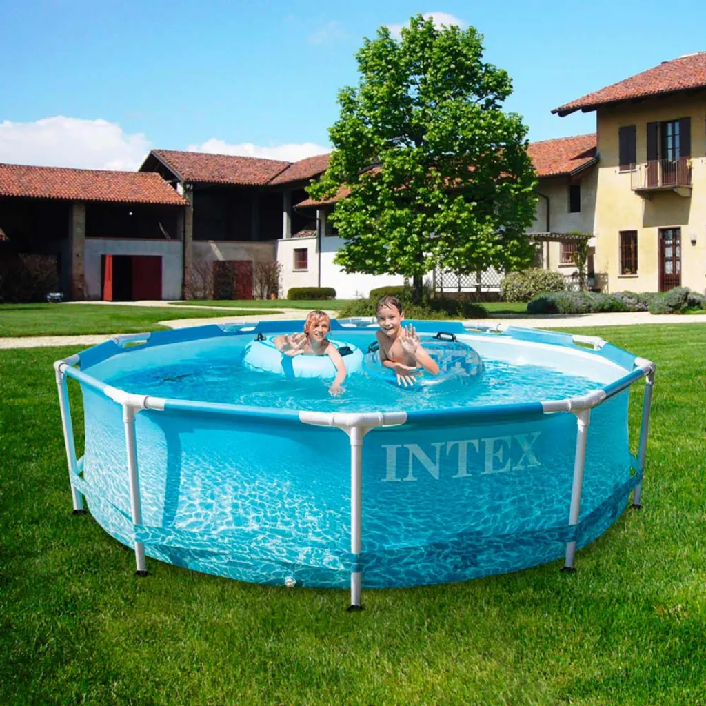 INTEX Beachside Pool-Set Mit Metallrahmen (Filterpumpe) 4.485 L 10 INTEX Beachside Pool-Set Mit Metallrahmen (Filterpumpe) 4.485 L – Bild 10