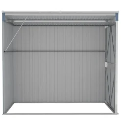 VidaXL Wand-Geräteschuppen Grau 118x194x178 Cm Verzinkter Stahl -Grünwelt Exporteren Garten-Winkel a4920cf9579b617b37018bfb51d6d4c9