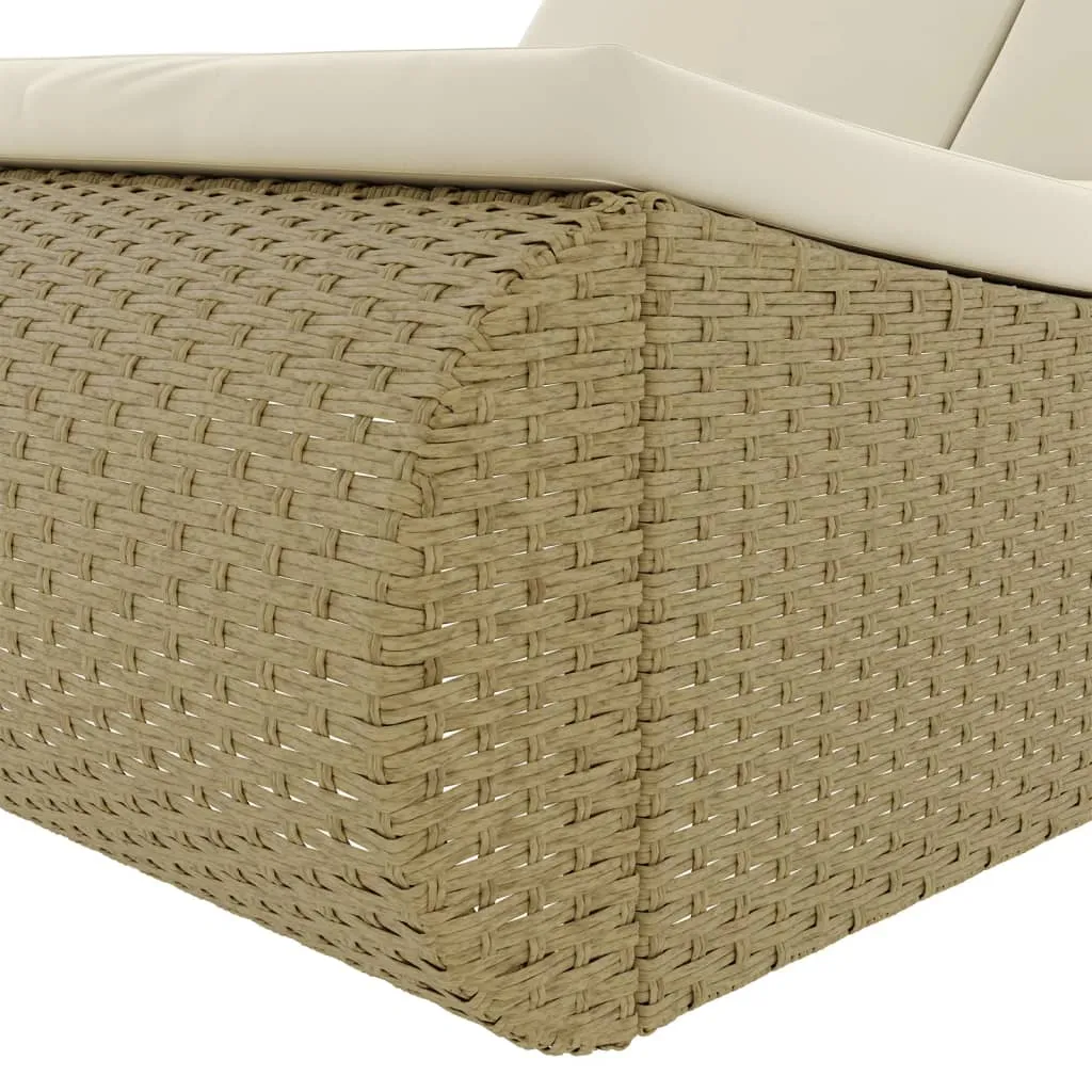 VidaXL Outdoor-Sonneninsel Poly Rattan Beige 9 VidaXL Outdoor-Sonneninsel Poly Rattan Beige – Bild 9