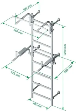 Idealfit Sprossenwand Athlet 1W, IF-01W -Grünwelt Exporteren Garten-Winkel a4dcede32cedc84f056973327b467820