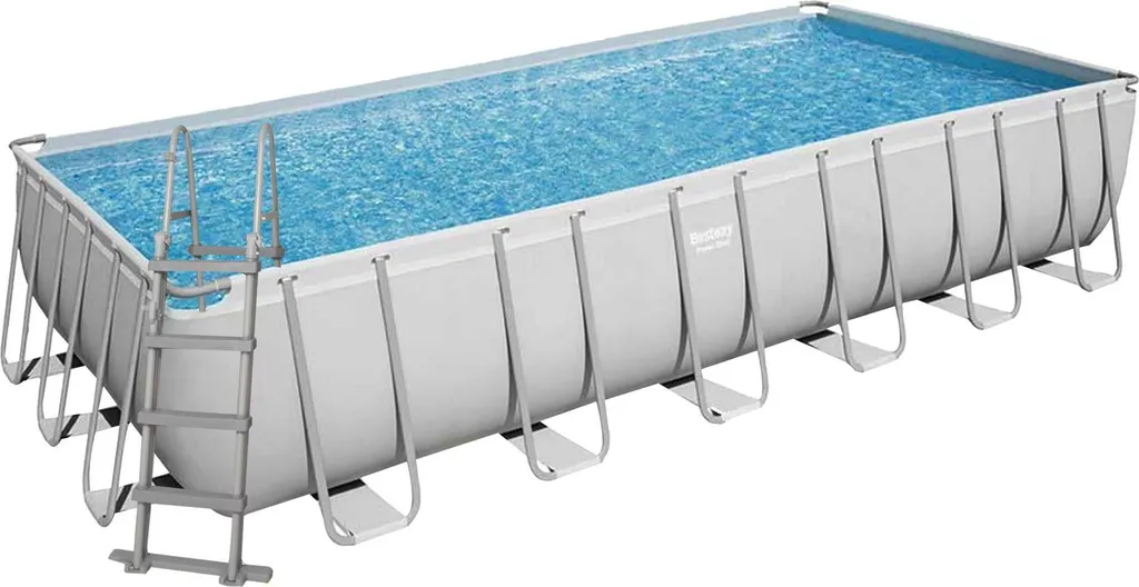 Bestway Power Steel™ Frame Pool Komplett-Set, Eckig, Mit Sandfilteranlage, Sicherheitsleiter & Abdeckplane 732 X 366 X 132 Cm 13 Bestway Power Steel™ Frame Pool Komplett-Set, Eckig, Mit Sandfilteranlage, Sicherheitsleiter & Abdeckplane 732 X 366 X 132 Cm – Bild 13